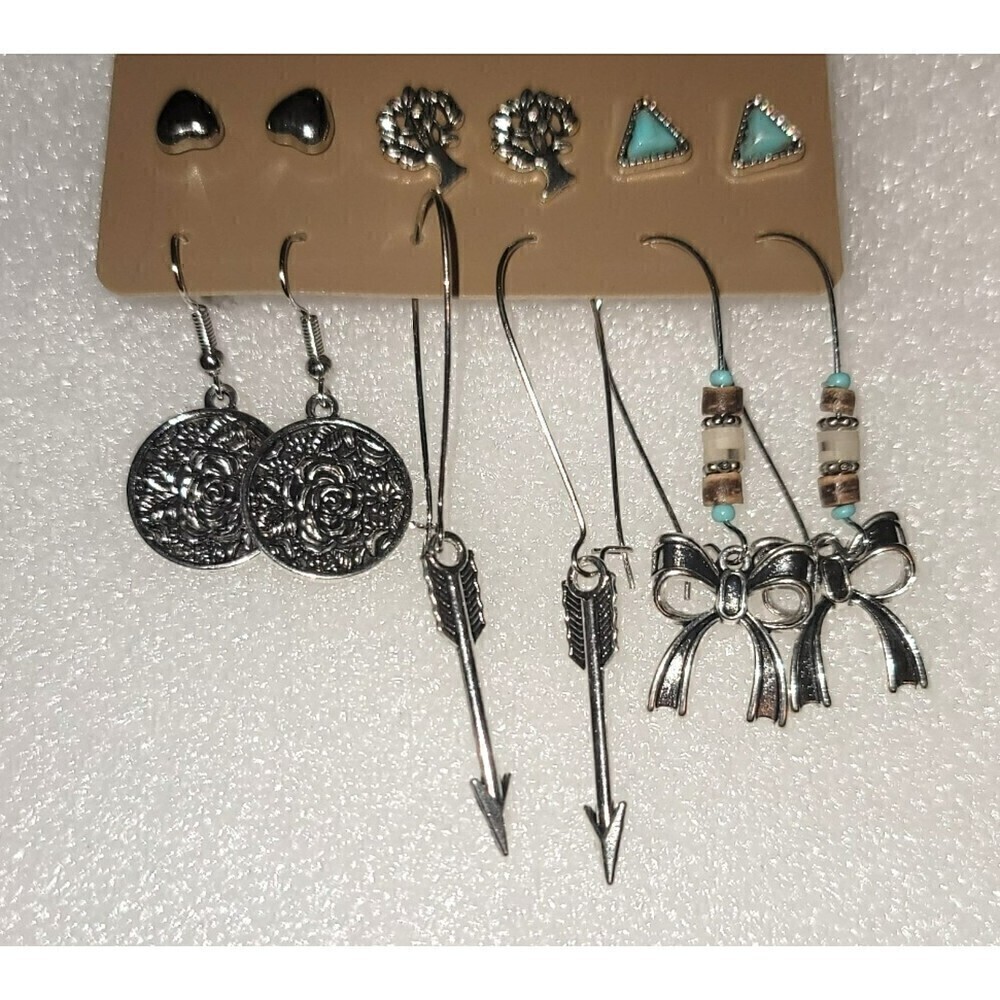 New 6 Pair of Coordinated Earrings
